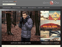 Tablet Screenshot of gate-one-fashion.de